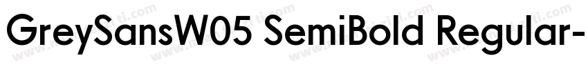 GreySansW05 SemiBold Regular字体转换